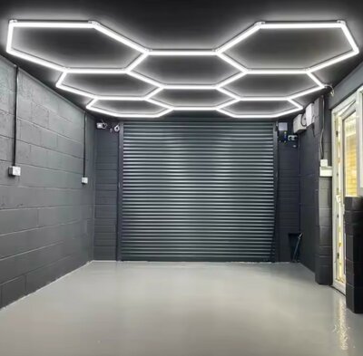 LED HEXAGON 8 HONINGRATEN COMPLEET SET KOEL WIT