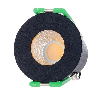 LED MINI INBOUWSPOT ZWART IP65 12V/DC 3W 240LM 2700K WARM WIT
