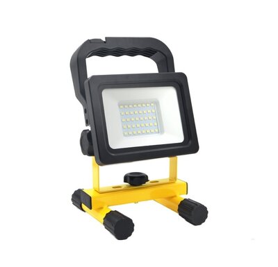 LED ACCU WERKLAMP BOUWLAMP IP65 20W 1600LM 4000K