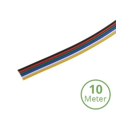 6-ADERIGE LED STRIP KABEL RGB+CCT LED STRIPS 10-METER