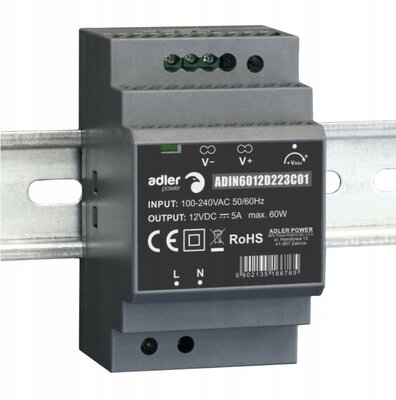 LED DIN-RAIL TRANSFORMATOR 24V/DC 60-WATT 2,50A