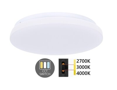 LED PLAFONDLAMP BASIC IP20 230V 12W 840LM CCT-SWITCH