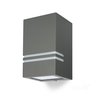 TUINLAMP WANDLAMP GRIJS DOWN IP44 230V GU10