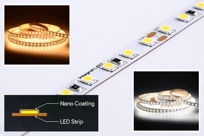 SMD LED STRIP PRO BRIGHT LIGHT IP65 NANO 24V/DC 15W/M. 3 LICHTKLEUREN