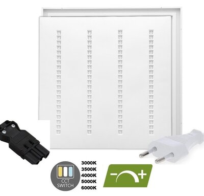 LOUVRE LED PANEEL 60X60CM UGR-16 DIM CCT-SWITCH 30W 4200LM