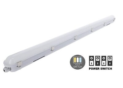 LED BATTEN 150CM PHILIPS® DRIVER IP65 IK08 POWER & CCT-SWITCH