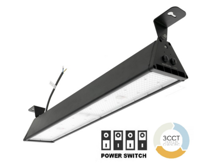 LED HIGH BAY LINEAR 3POWER- & 3CCT-SWITCH IP65 60°X90°