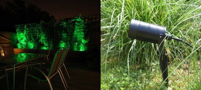 LED TUINSPOT + GRONDPIN INCL. LED SPOT 230V 5W GROEN