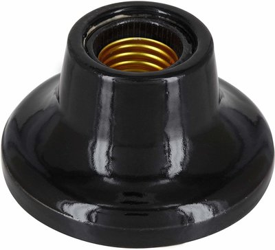 OPBOUWLAMP KERAMIEK VINTAGE ZWART 230V E27