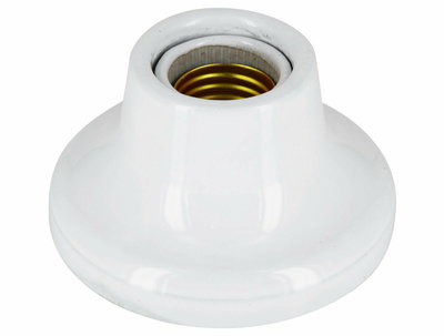 OPBOUWLAMP KERAMIEK VINTAGE WIT 230V E27